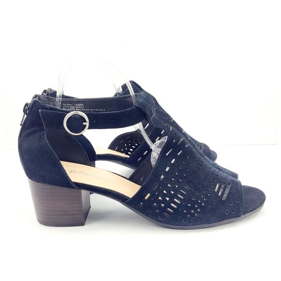 Bella‎ Vita Black Sandal - Size 12EEE - Picture 4 of 8